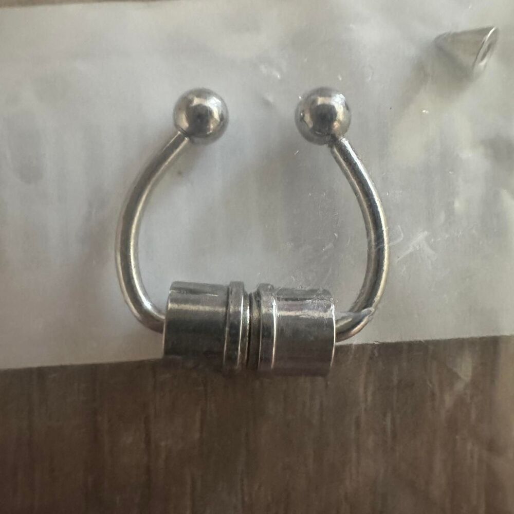Faux Nose Ring Stainless Steel